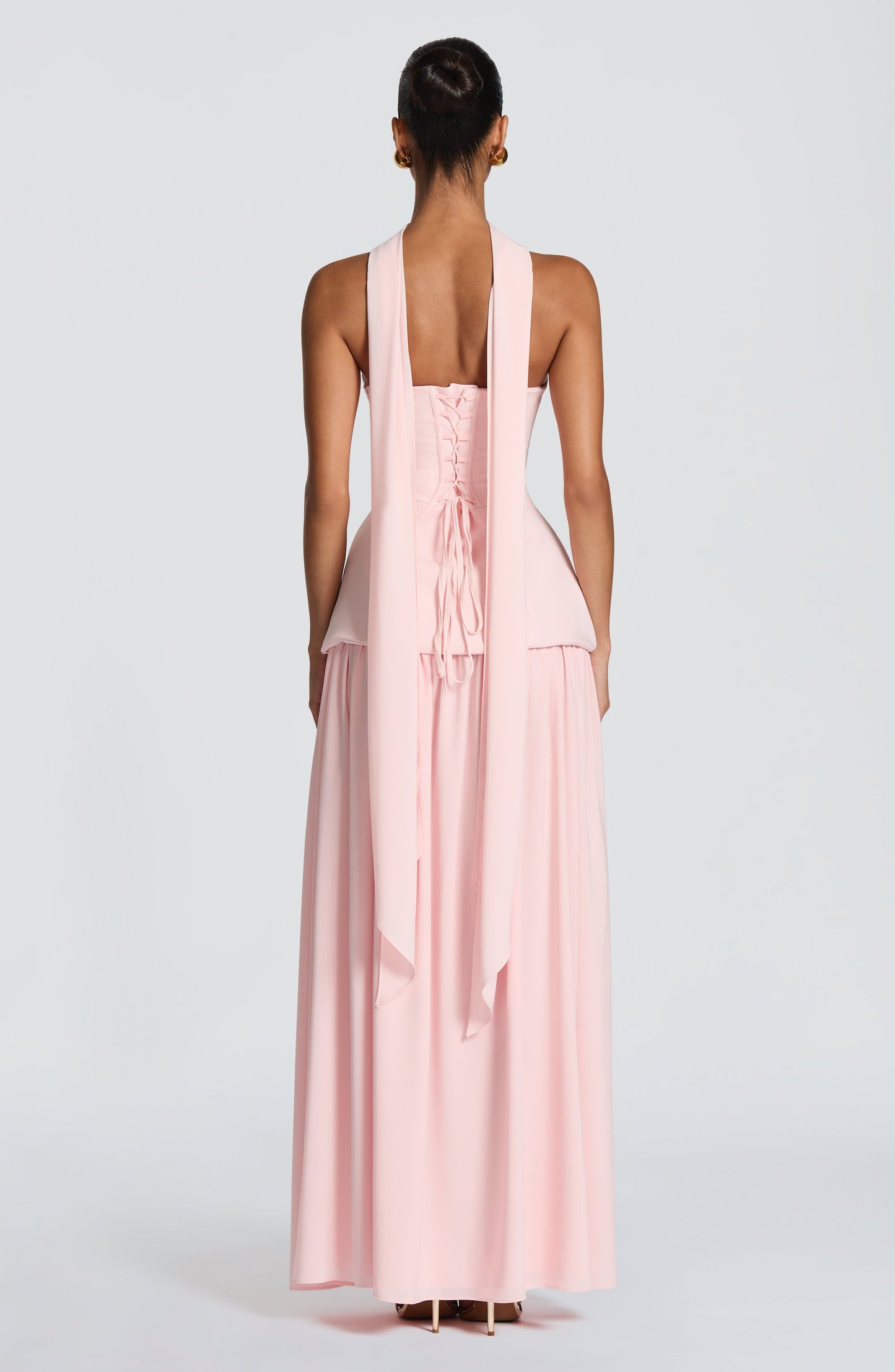 Sophia Blush Maxi Summer Dress
