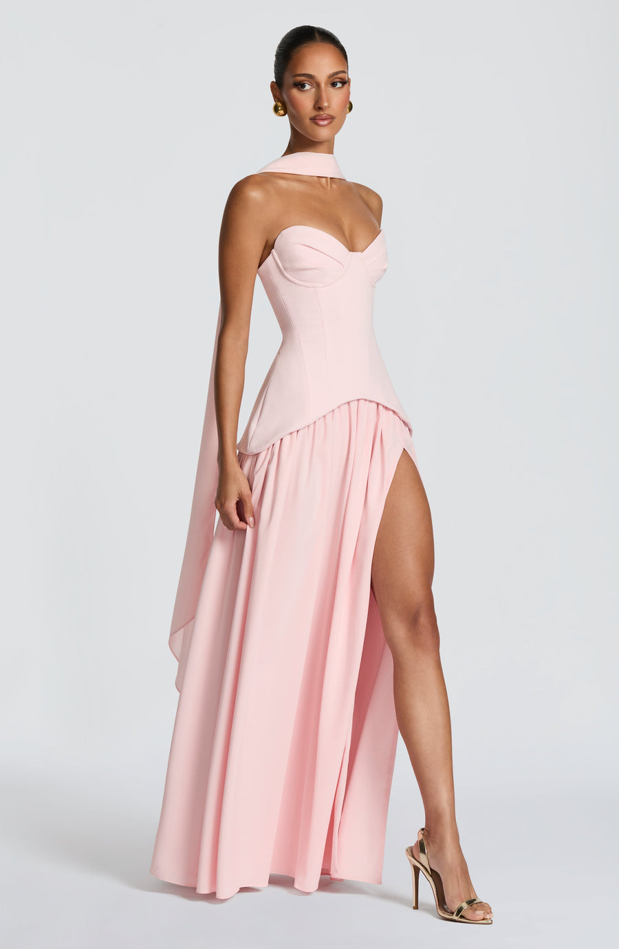 Sophia Blush Maxi Summer Dress