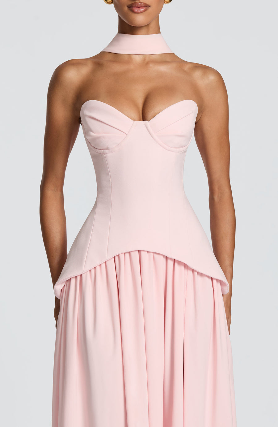 Sophia Blush Maxi Summer Dress