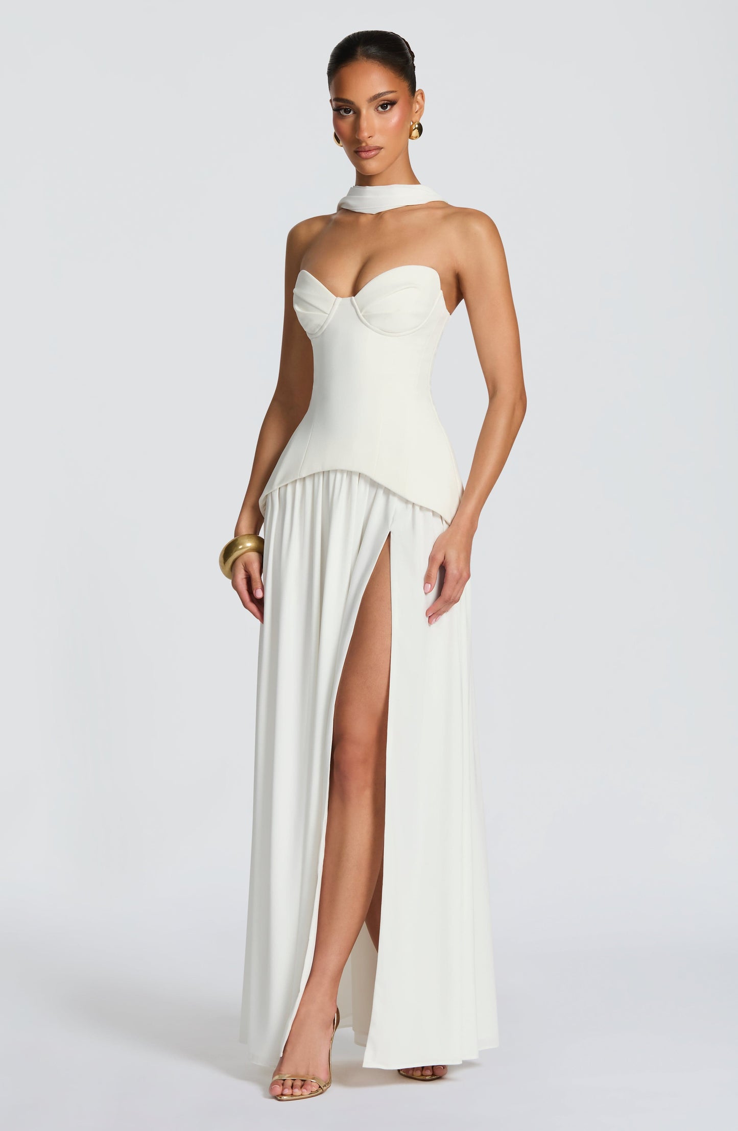 Sophia Ivory Maxi Summer Dress