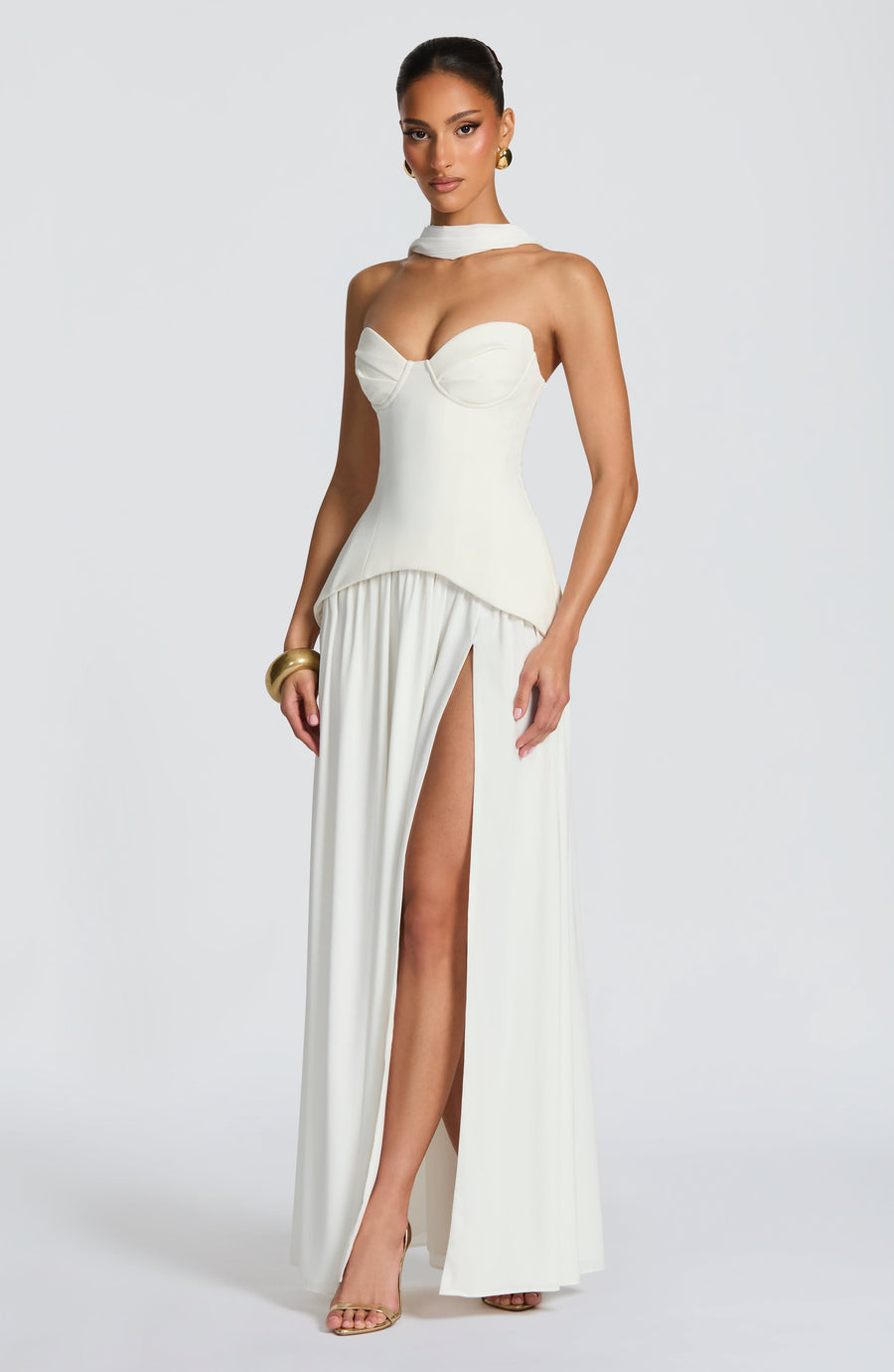 Sophia Ivory Maxi Summer Dress