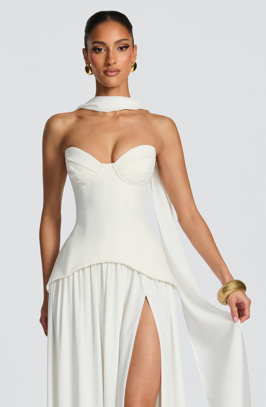 Sophia Ivory Maxi Summer Dress