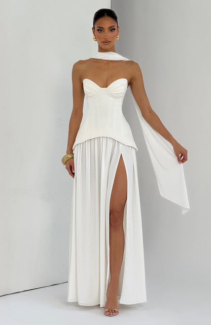 Sophia Ivory Maxi Summer Dress
