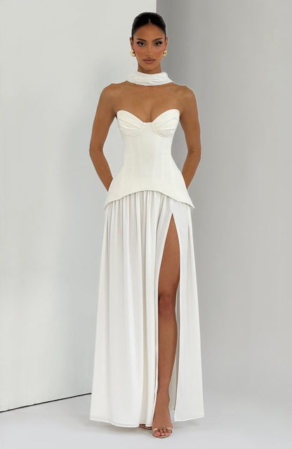 Sophia Ivory Maxi Summer Dress