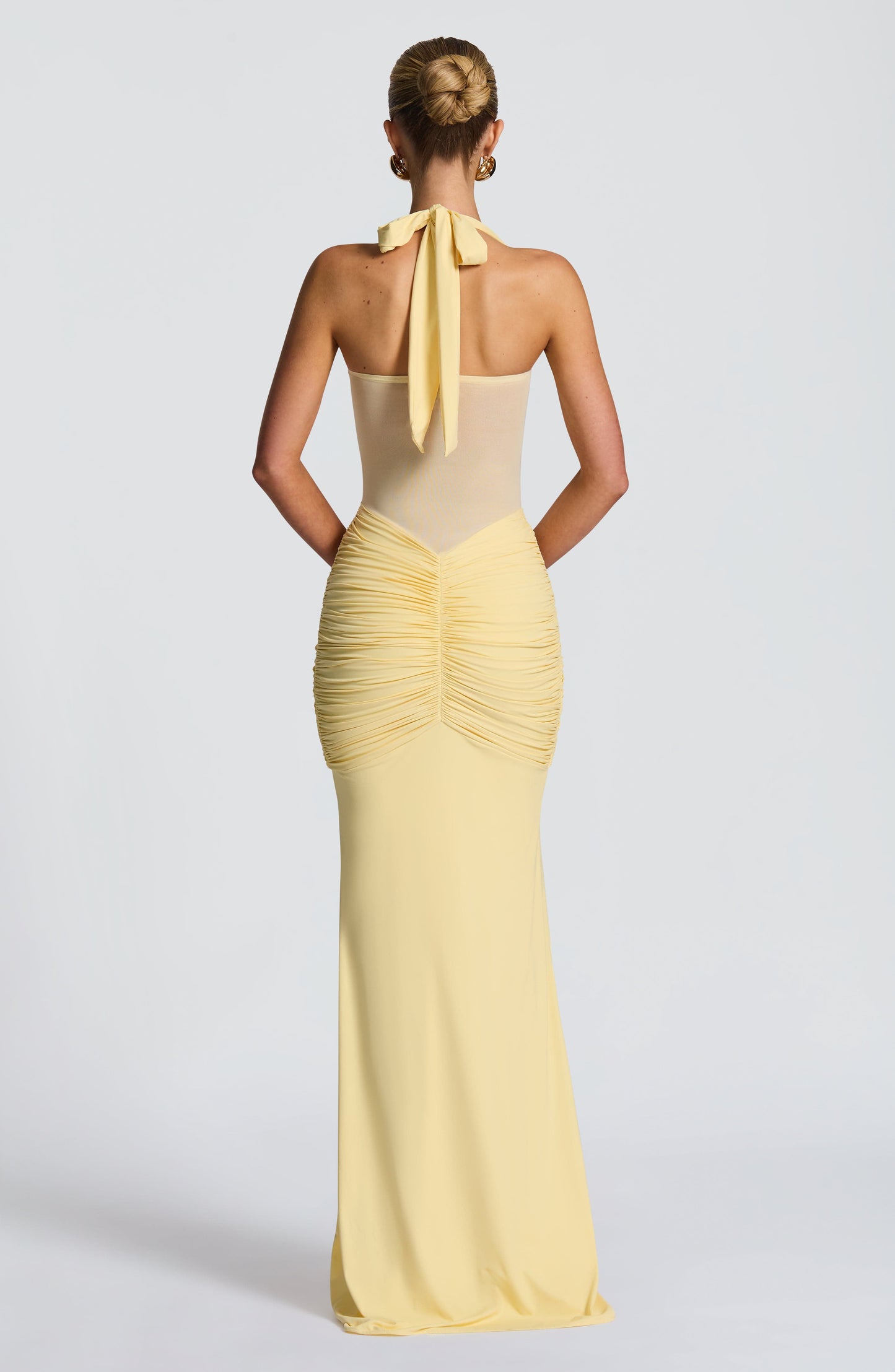 Lemon Vixen Maxi Dress in XS - back view