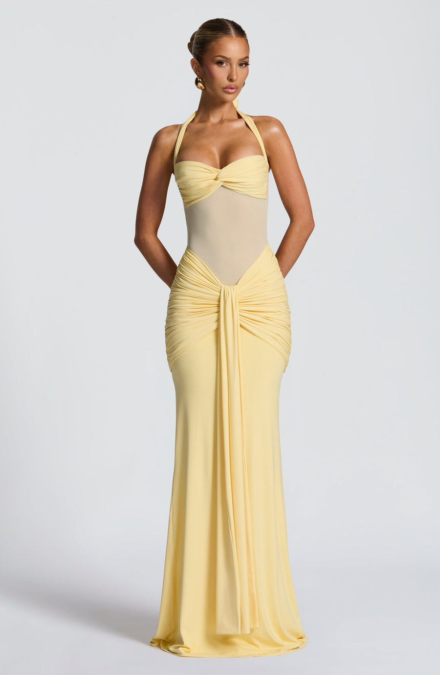 Chloe Lemon Maxi Summer Dress