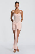 Chloe Soft Blush Mini Summer Dress