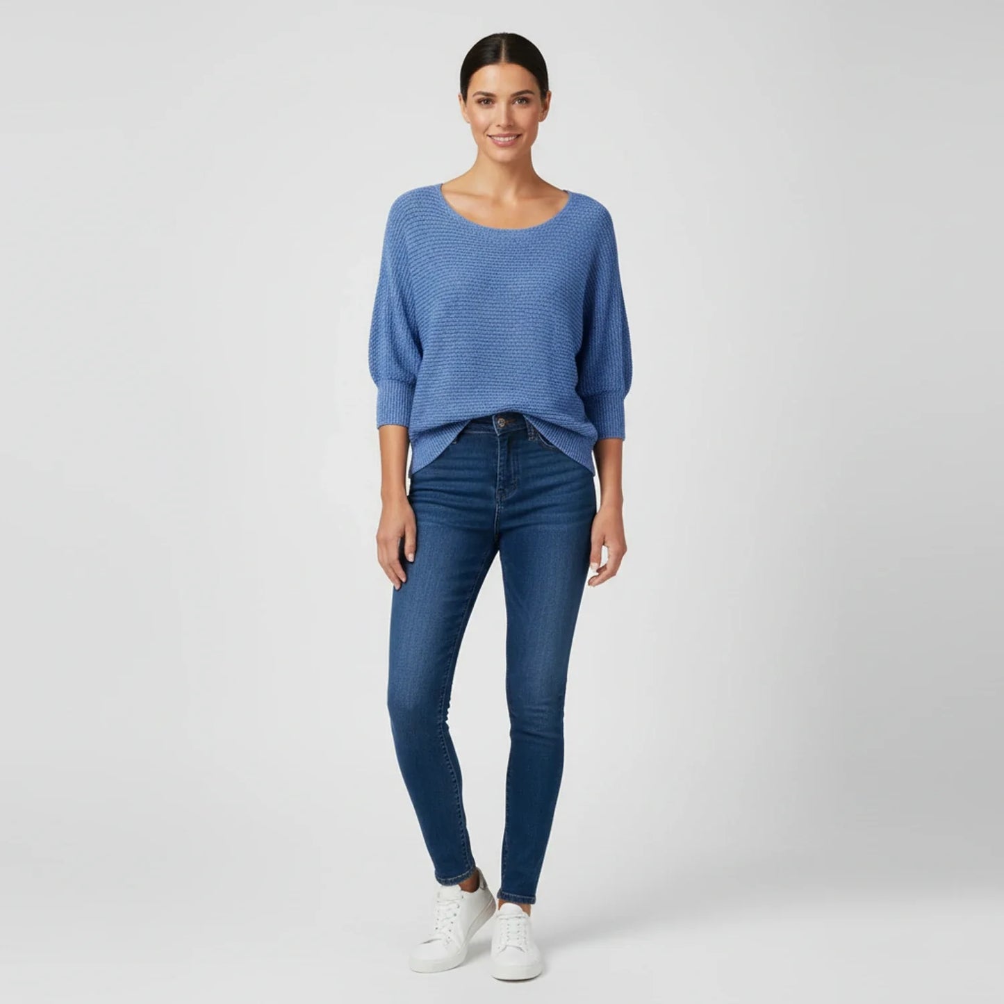 Luvrefashion | Ladies' Scoop Neck Pullover Sweater in Red - image 6