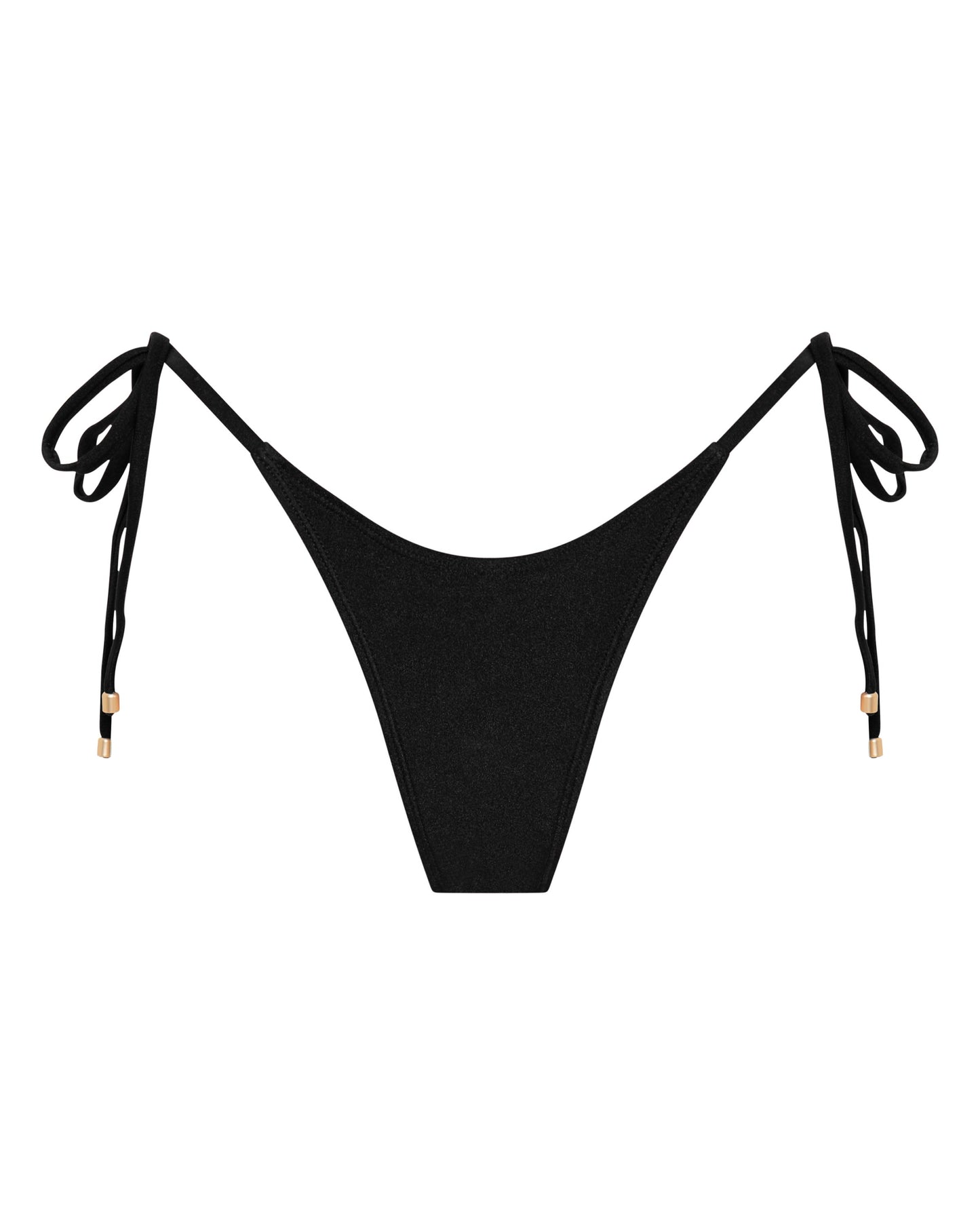 Sophia Black Thong Bikini Bottoms