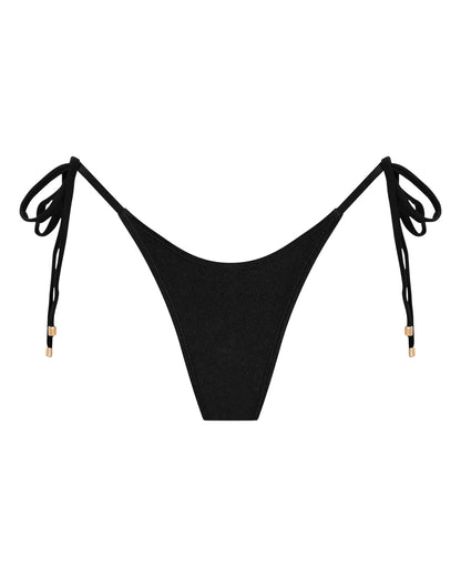 Sophia Black Thong Bikini Bottoms