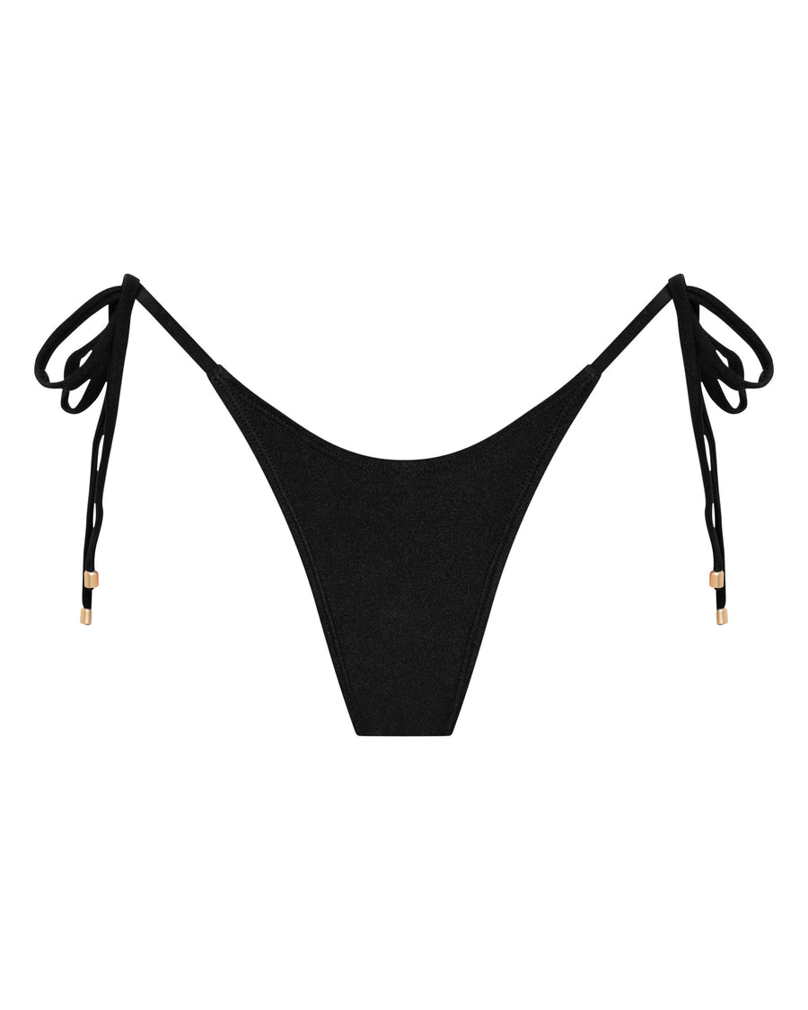 Sophia Black Thong Bikini Bottoms