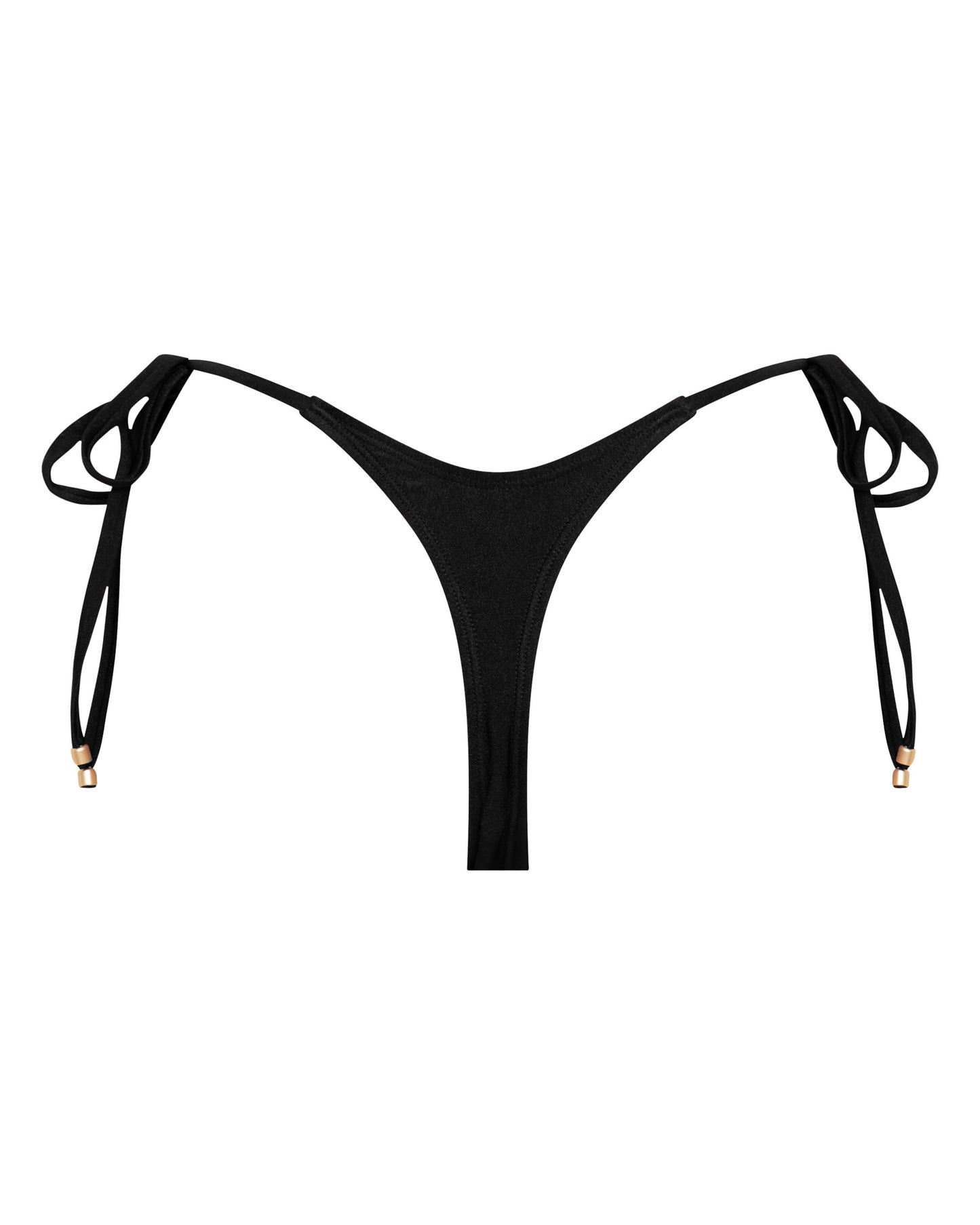 Sophia Black Thong Bikini Bottoms