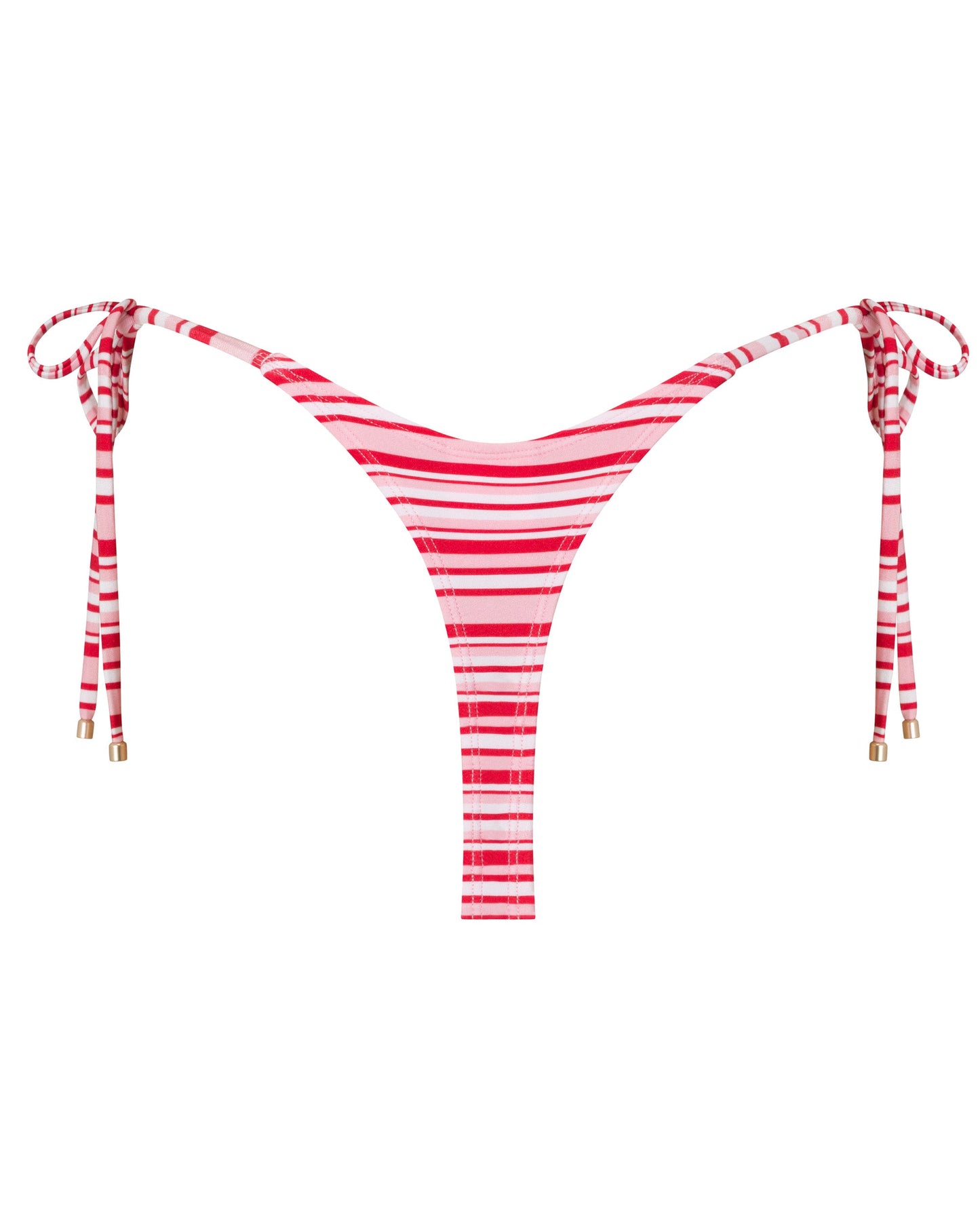 Emily Candy Stripe Thong Bikini Bottoms