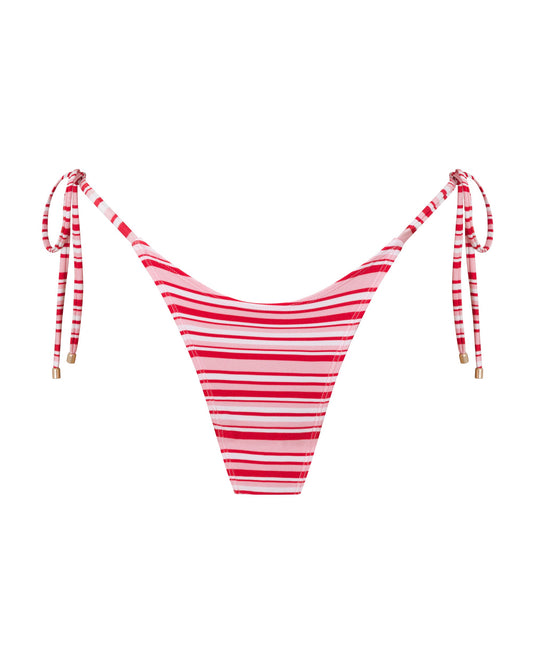Emily Candy Stripe Thong Bikini Bottoms