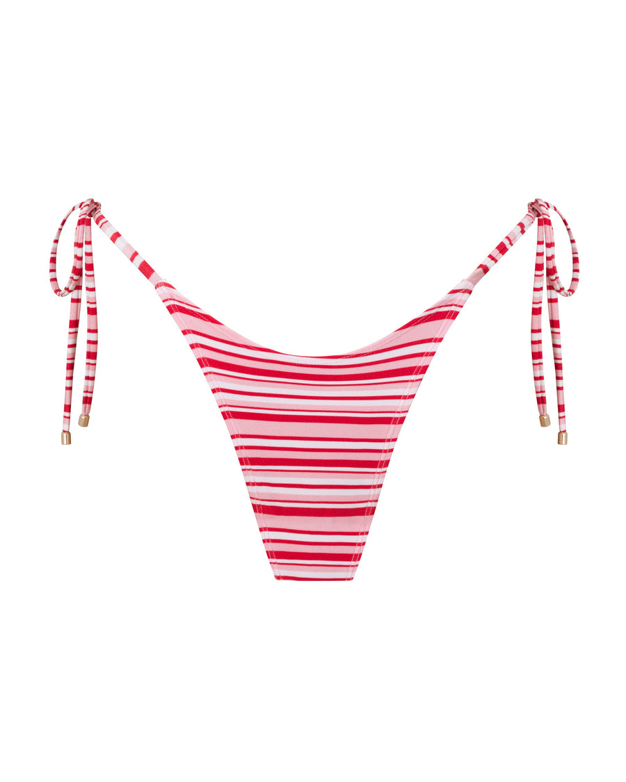 Emily Candy Stripe Thong Bikini Bottoms