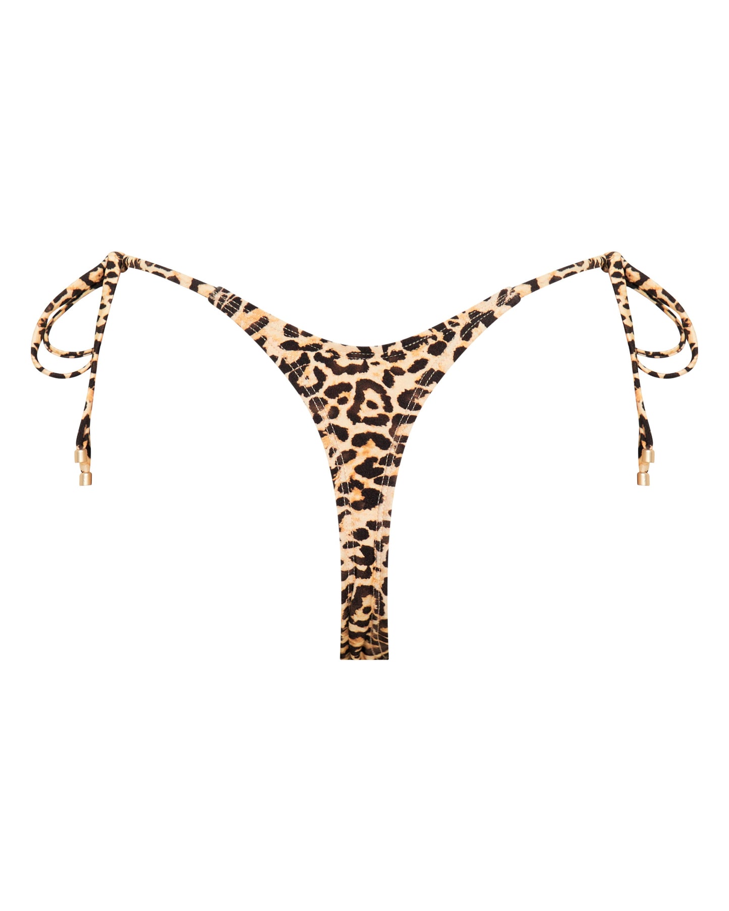 Chloe Leopard Print Thong Bikini Bottoms