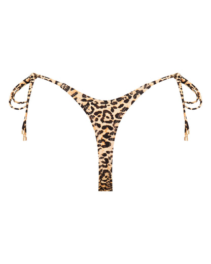 Chloe Leopard Print Thong Bikini Bottoms