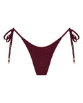 Sophia Merlot Thong Bikini Bottoms