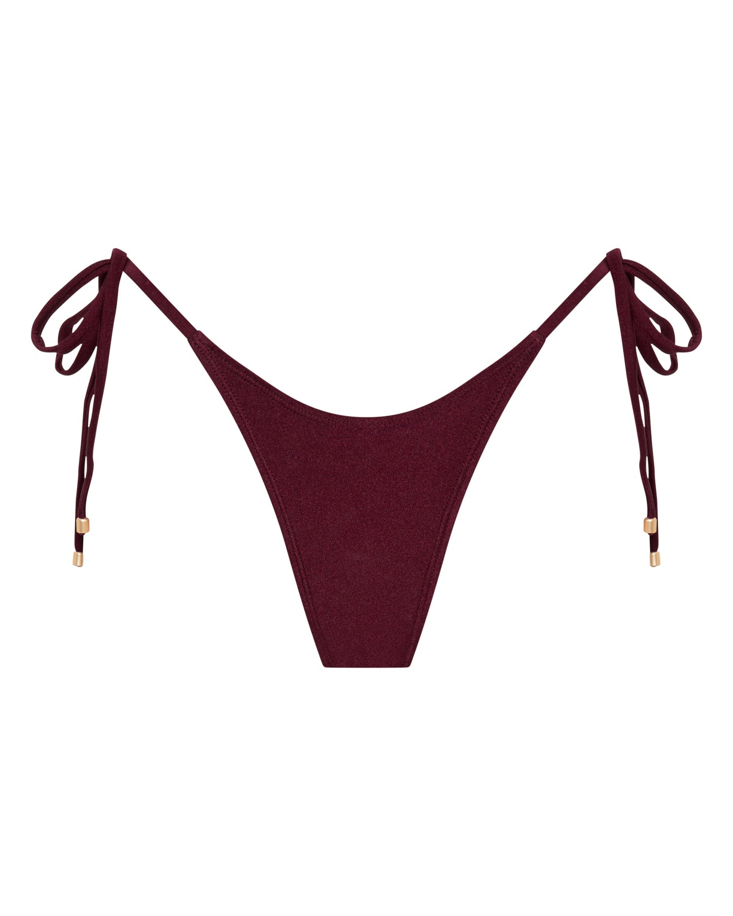 Sophia Merlot Thong Bikini Bottoms