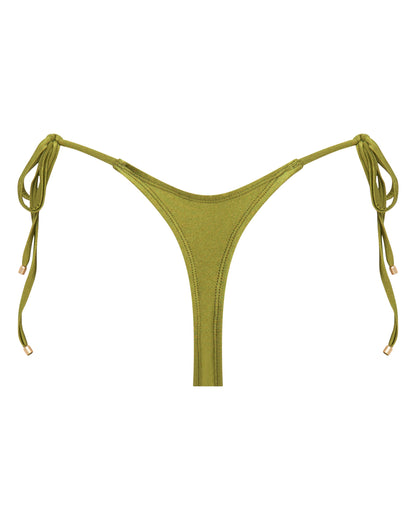 Sophia Olive Green Thong Bikini Bottoms