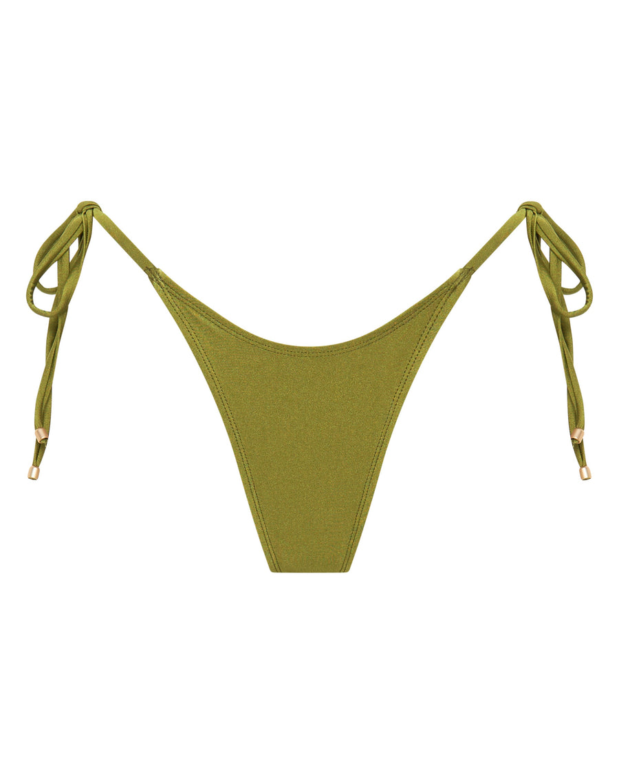 Sophia Olive Green Thong Bikini Bottoms