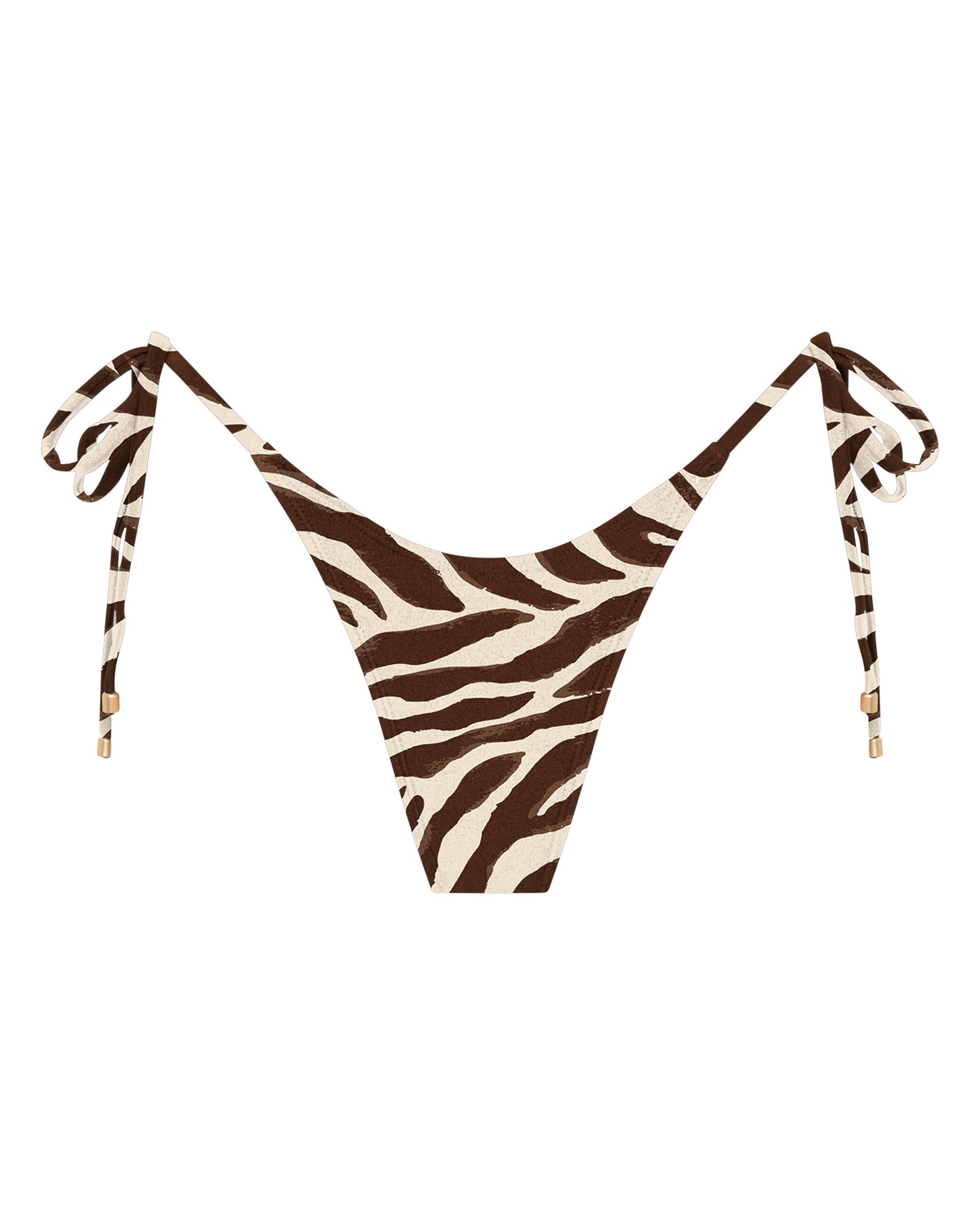 Emily Tiger Print Thong Bikini Bottoms