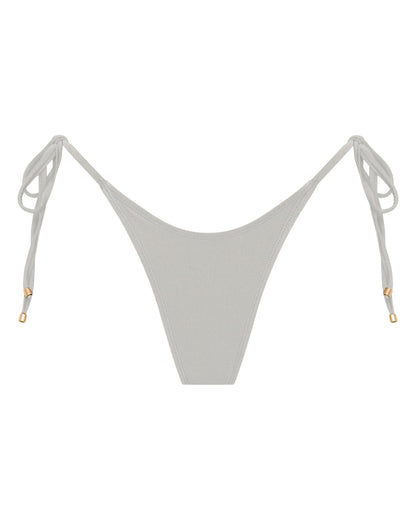 Sophia White Thong Bikini Bottoms for Beach Days
