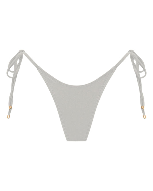 Sophia White Thong Bikini Bottoms for Beach Days