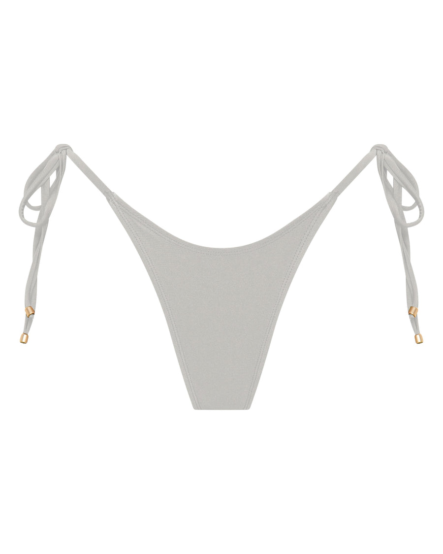 Sophia White Thong Bikini Bottoms for Beach Days