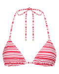 Sophia Candy Stripe Triangle Bikini Top