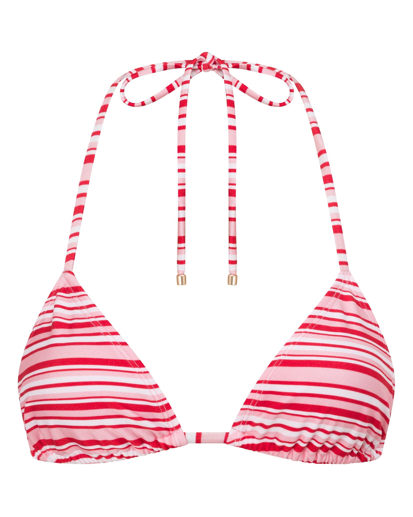 Sophia Candy Stripe Triangle Bikini Top