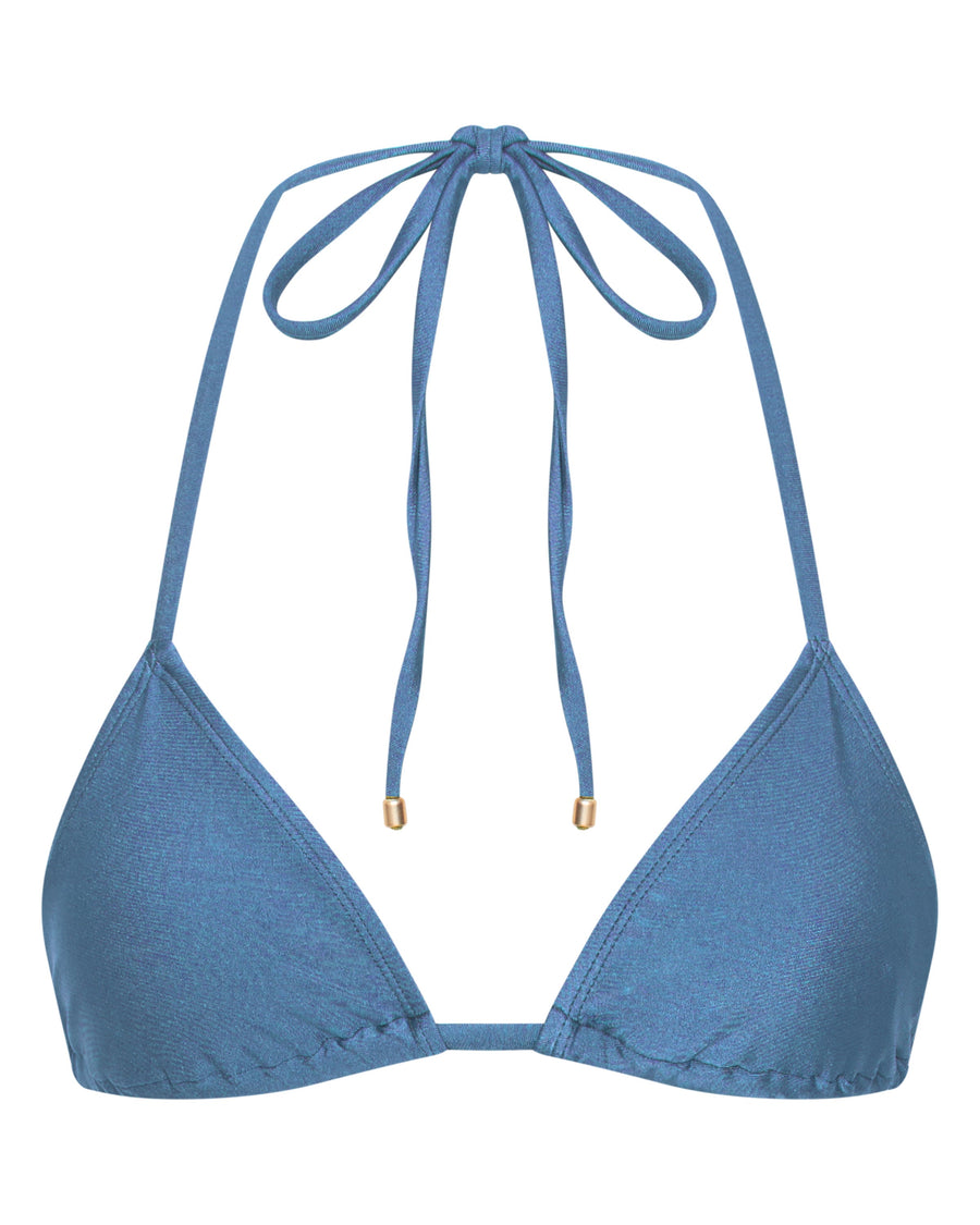 Sophia Triangle Bikini Top - Ash Gray
