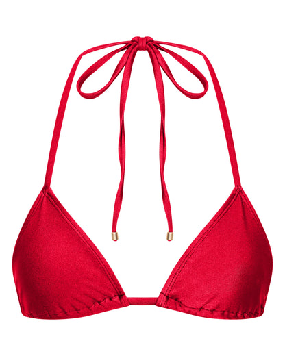 Sophia Cherry Triangle Bikini Top for Summer