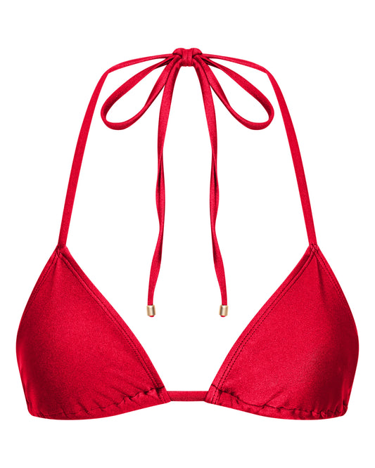 Sophia Cherry Triangle Bikini Top for Summer