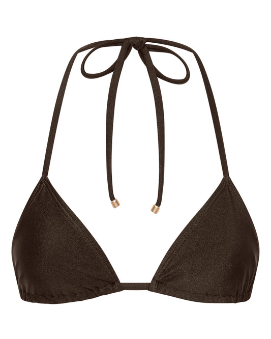 Sophia Chocolate Triangle Bikini Top
