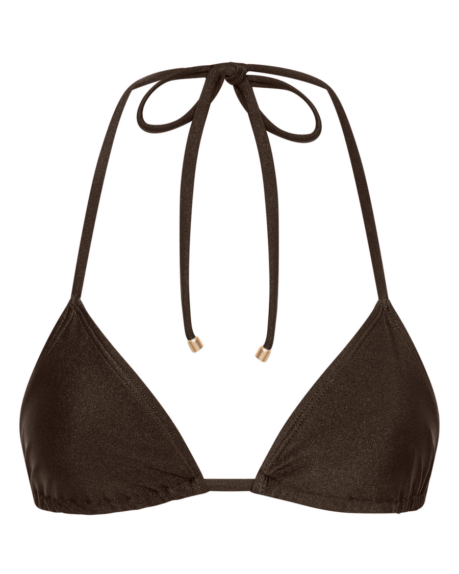 Sophia Chocolate Triangle Bikini Top