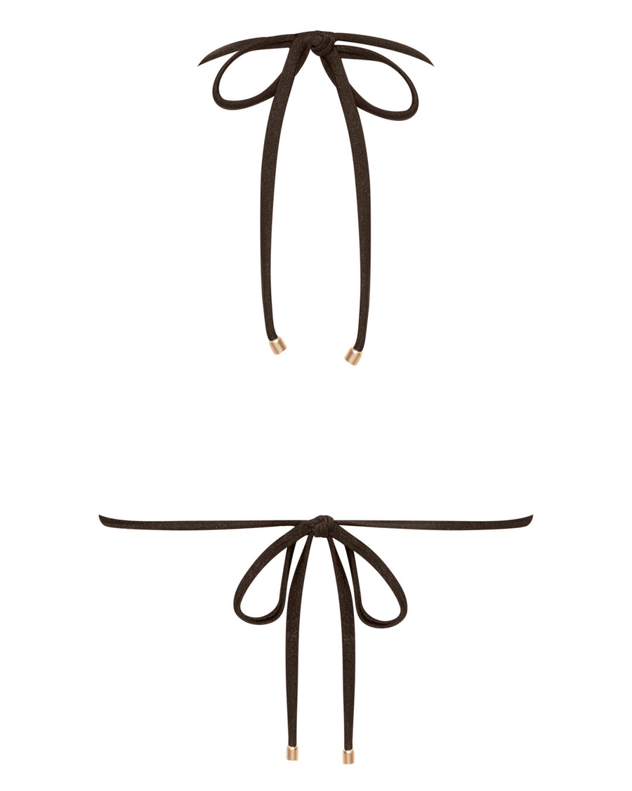 Sophia Chocolate Triangle Bikini Top