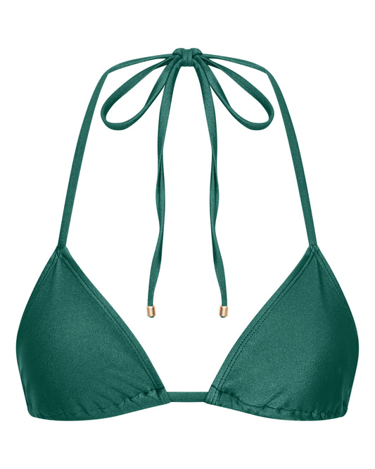 Sophia Ivy Green Triangle Bikini Top
