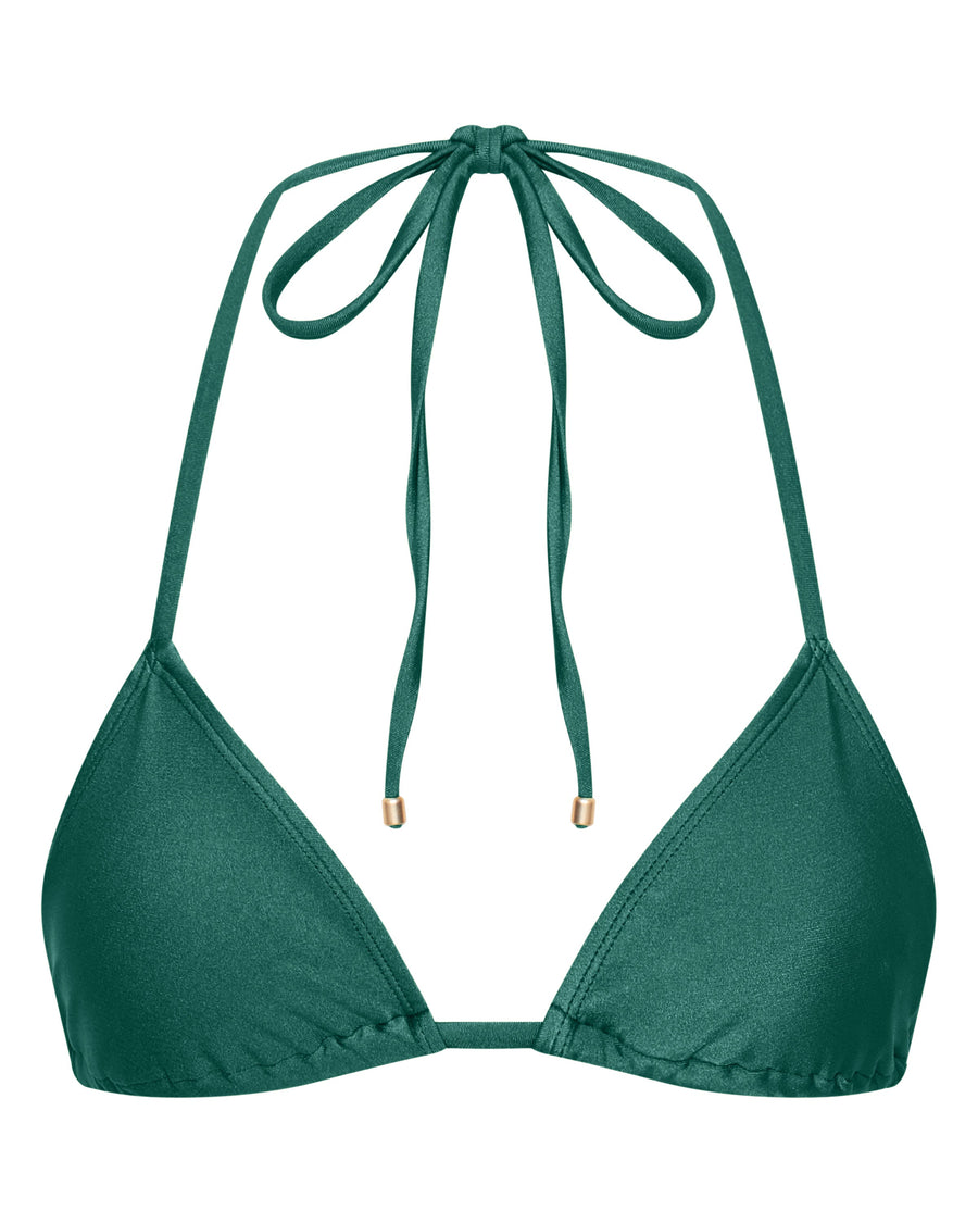 Sophia Ivy Green Triangle Bikini Top