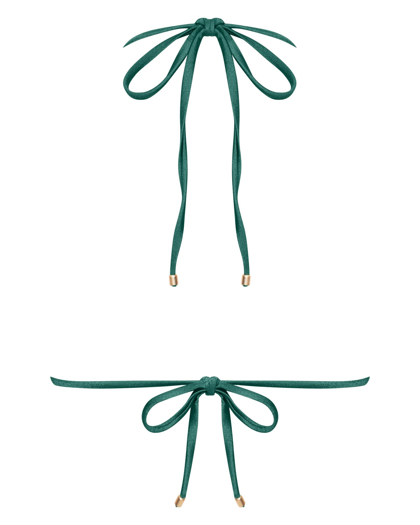 Sophia Ivy Green Triangle Bikini Top