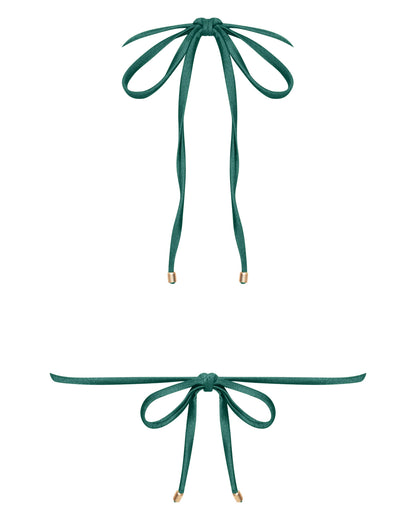 Sophia Ivy Green Triangle Bikini Top