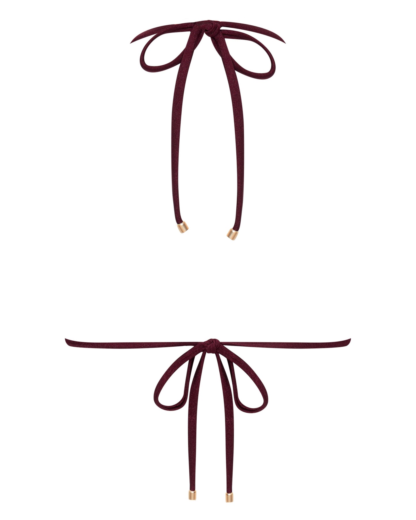 Sophia Merlot Triangle Bikini Top