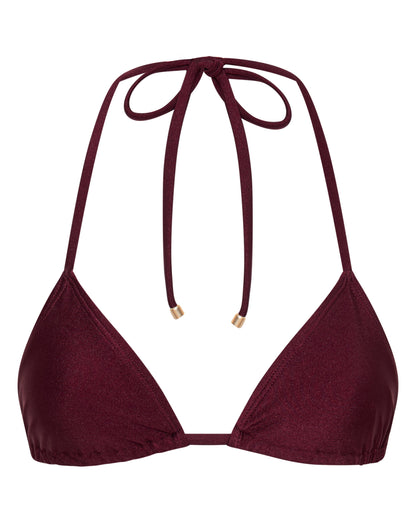 Sophia Merlot Triangle Bikini Top