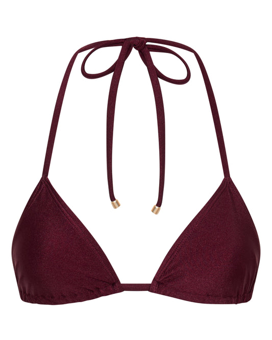 Sophia Merlot Triangle Bikini Top