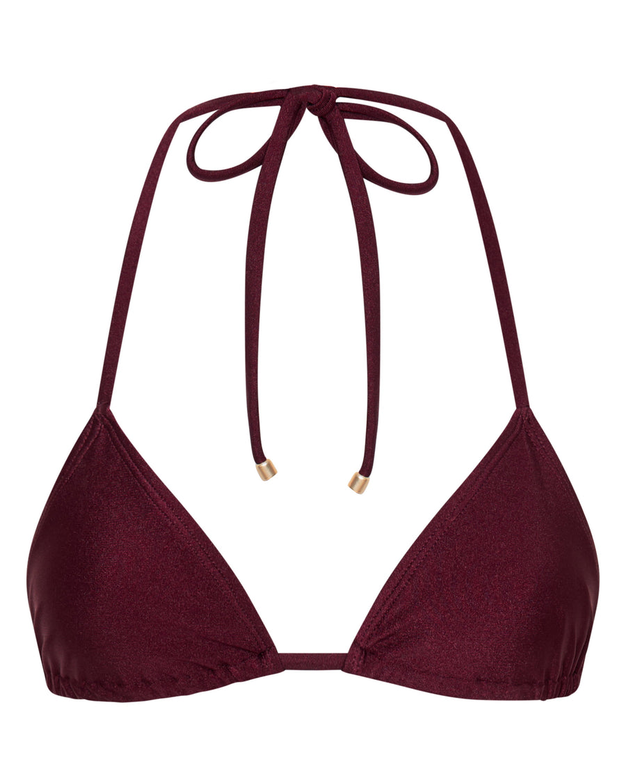 Sophia Merlot Triangle Bikini Top