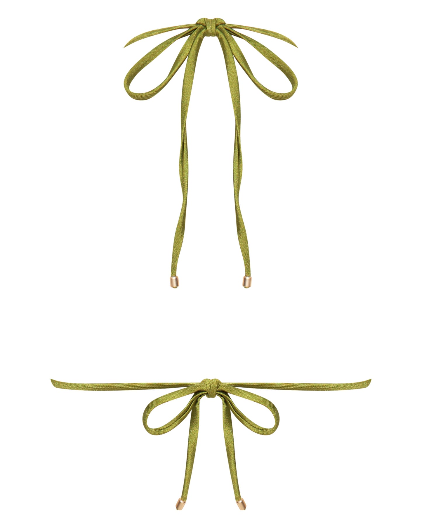 Sophia Olive Triangle Bikini Top