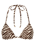 Sophia Triangle Bikini Top - Tiger Print