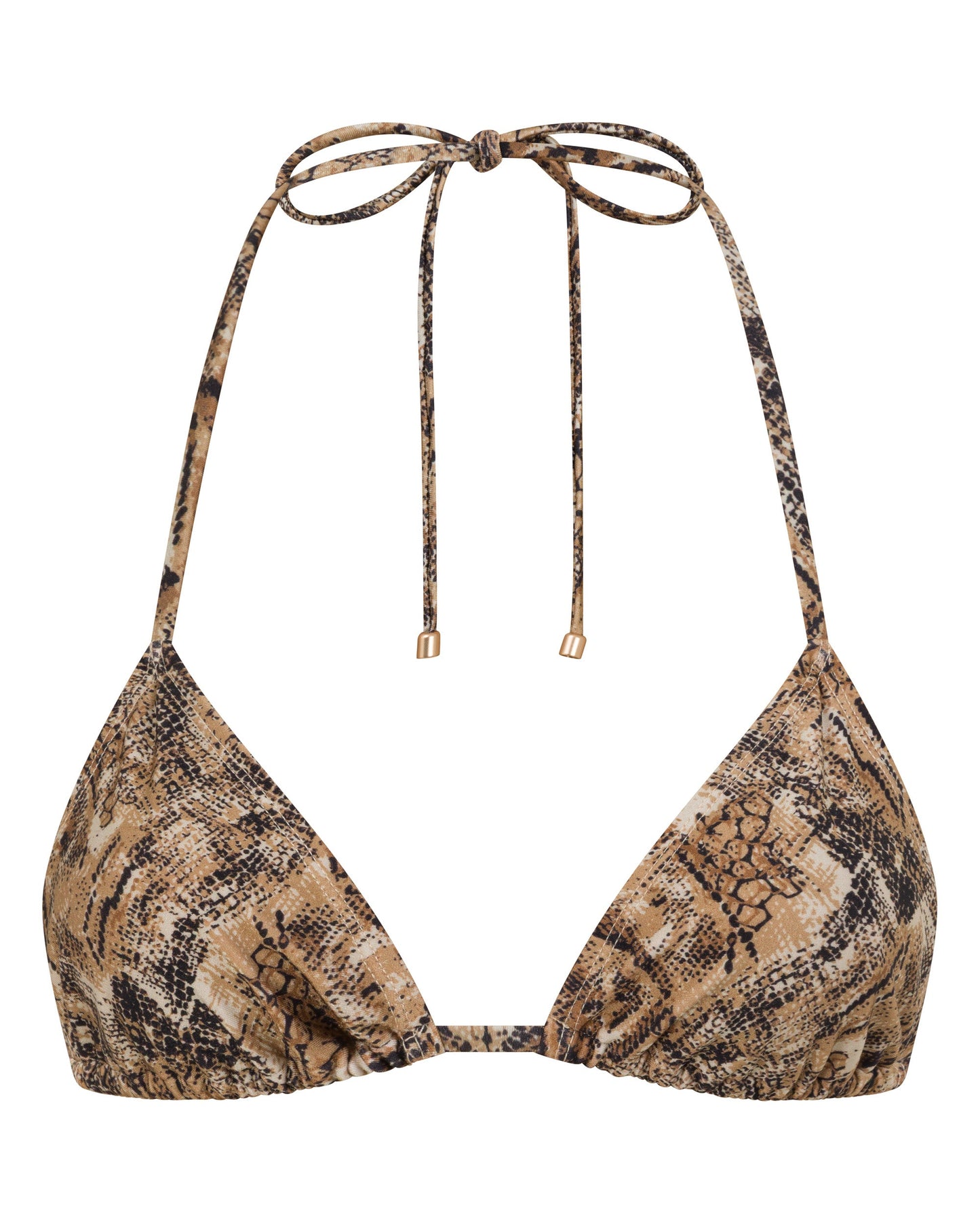 Chloe Viper Print Triangle Bikini Top
