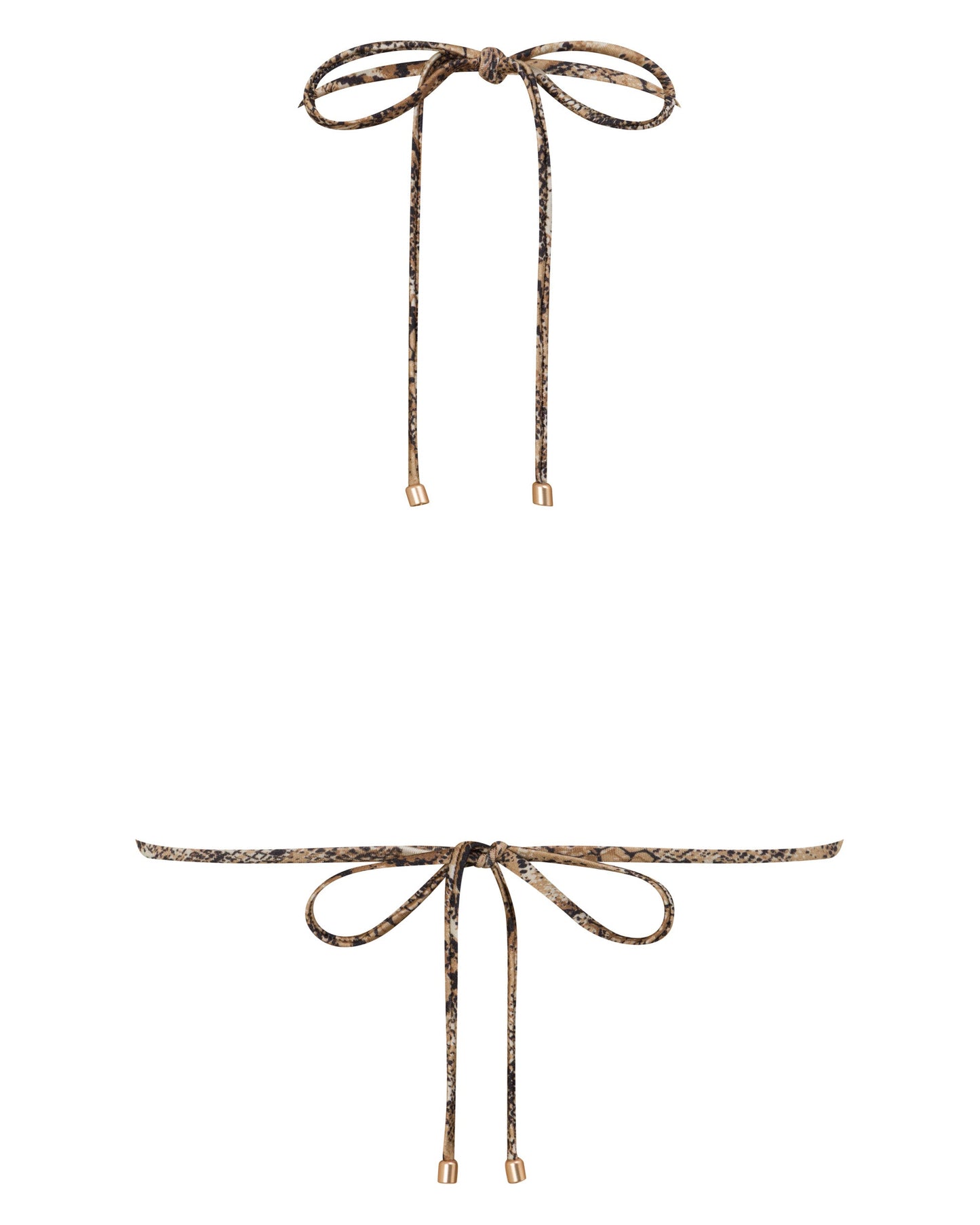 Chloe Viper Print Triangle Bikini Top