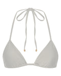Sophia White Triangle Bikini Top for Summer